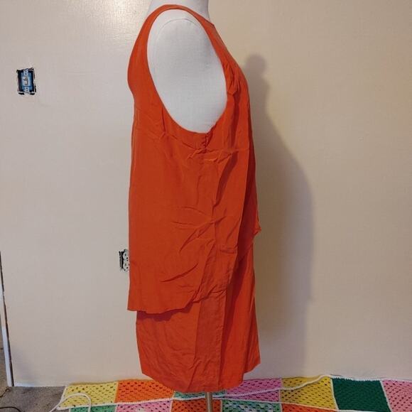 Cynthia Rowley 100% Silk Hot Pink Shift Dress Size 12 Wedding Dress - Picture 12 of 14